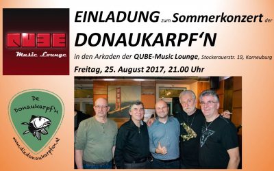 Sommerkonzert am 25.8.2017 um 21.00 Uhr im QUBE